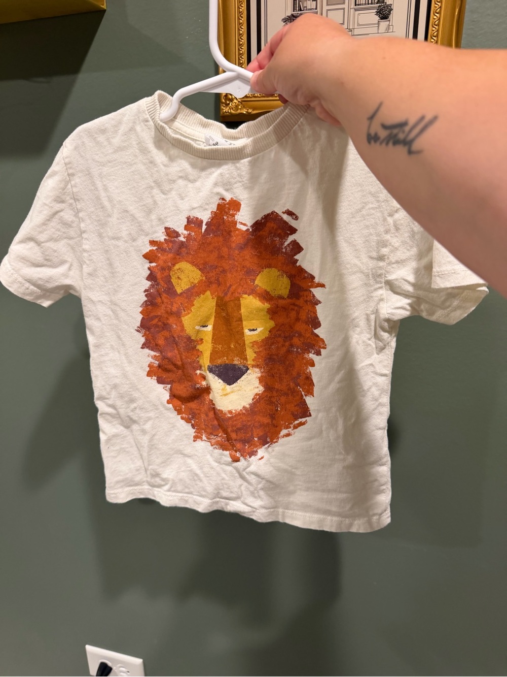 ZARA Little Boys (3/4Y) Lion Oversized T-Shirt